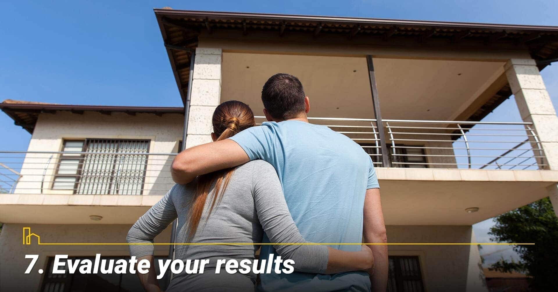 Evaluate your results, analyze your results