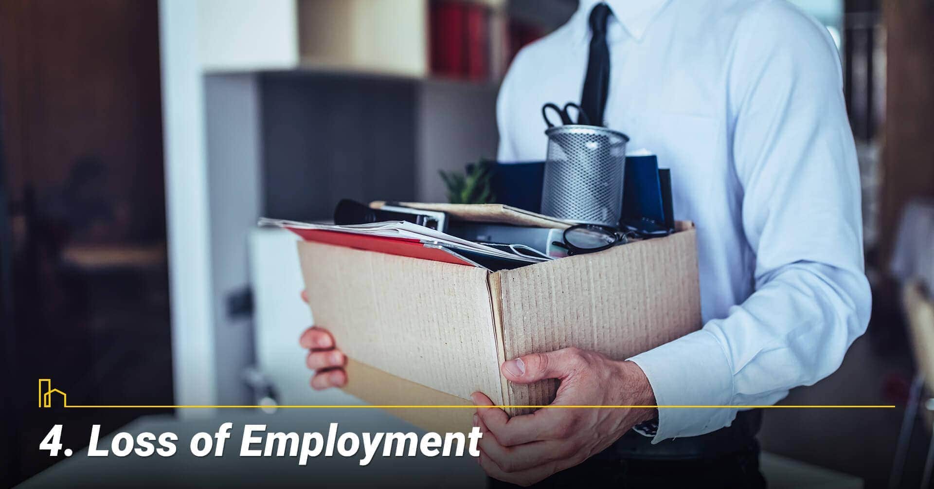 Loss of Employment, loss source of income