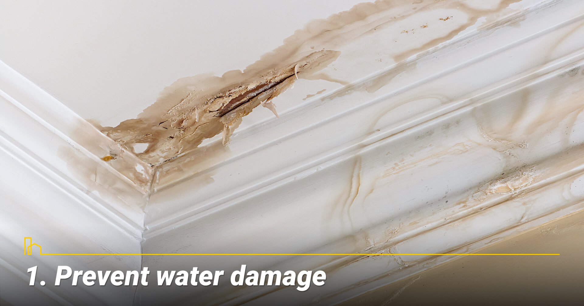 Prevent water damage, avoid interior water damage Prevent water damage, avoid interior water damage