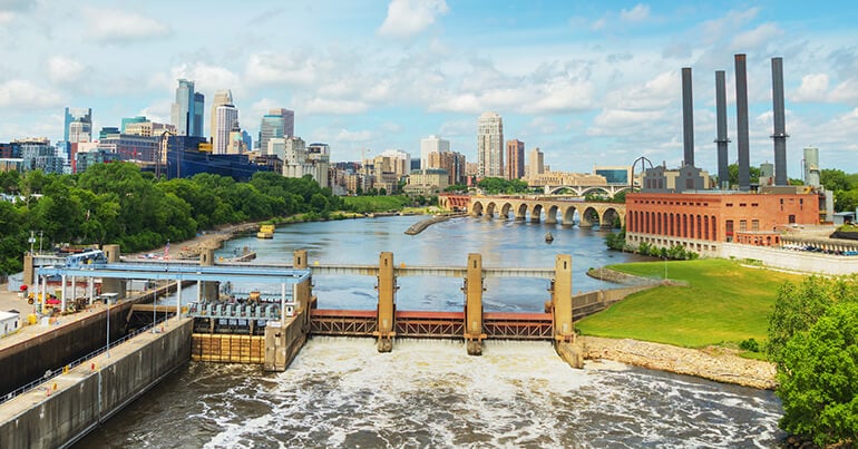 Minneapolis, MN is a large city with easy access