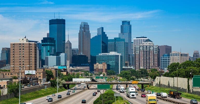 Job growth and low unemployment in Minneapolis, MN