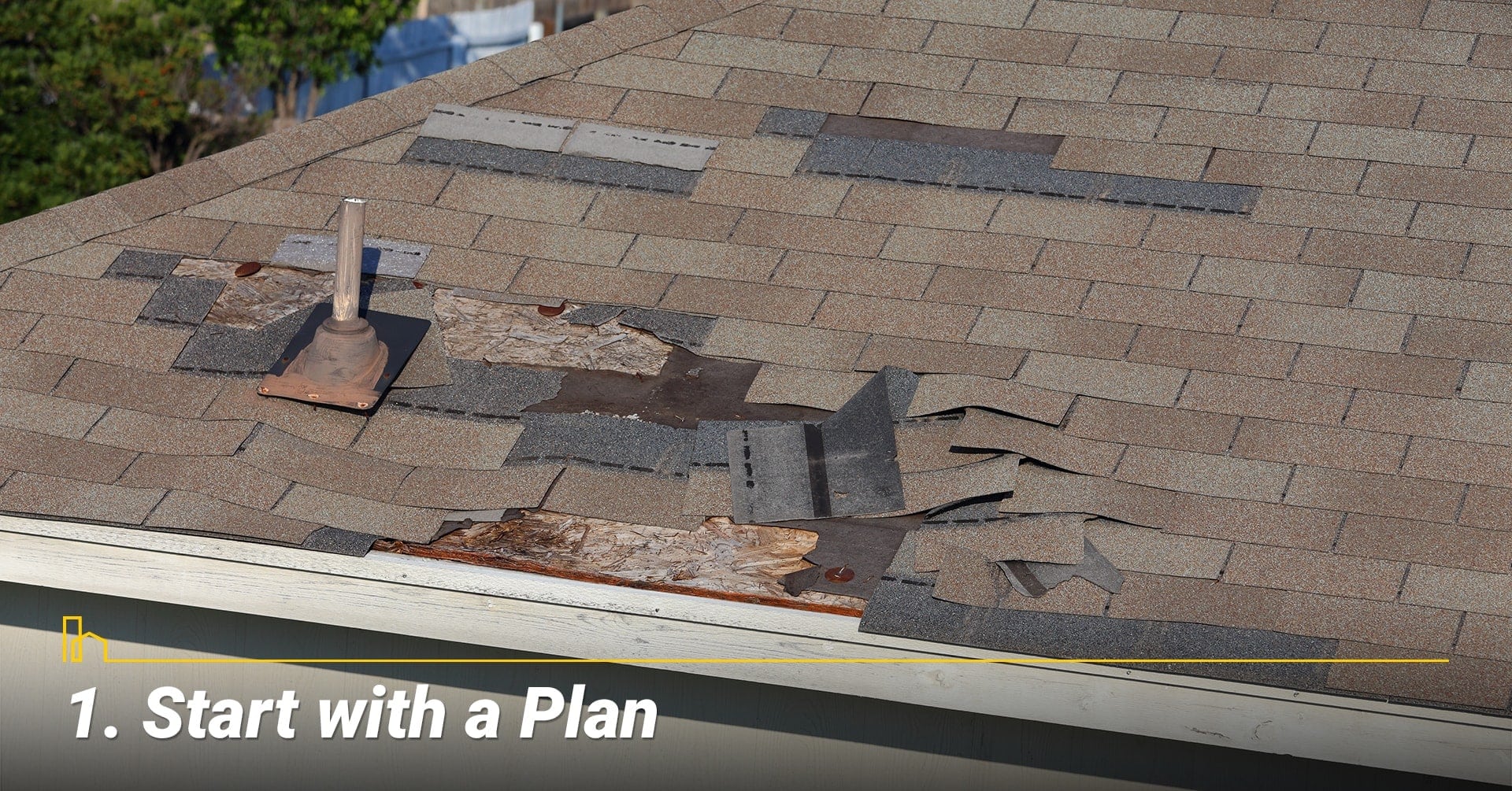 Start with a Plan, plan for a roof replacement Start with a Plan, plan for a roof replacement
