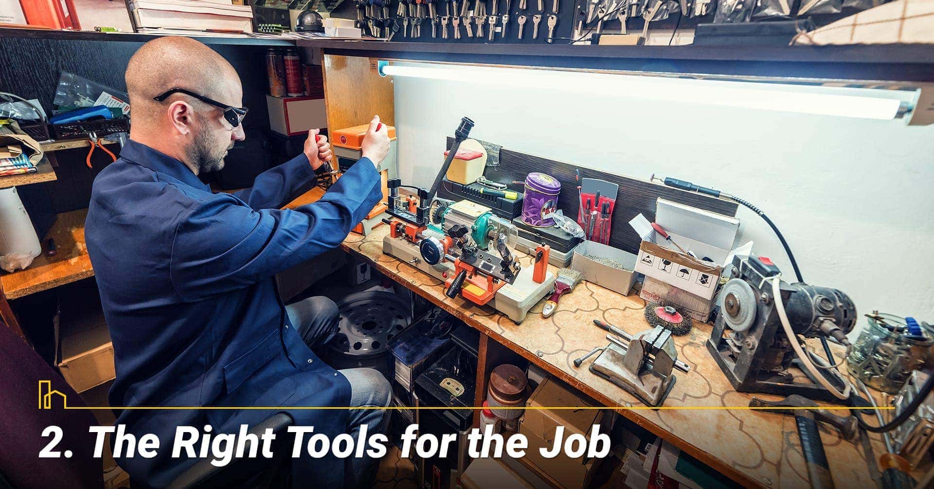 The Right Tools for the Job, they have the right tool to get the job done