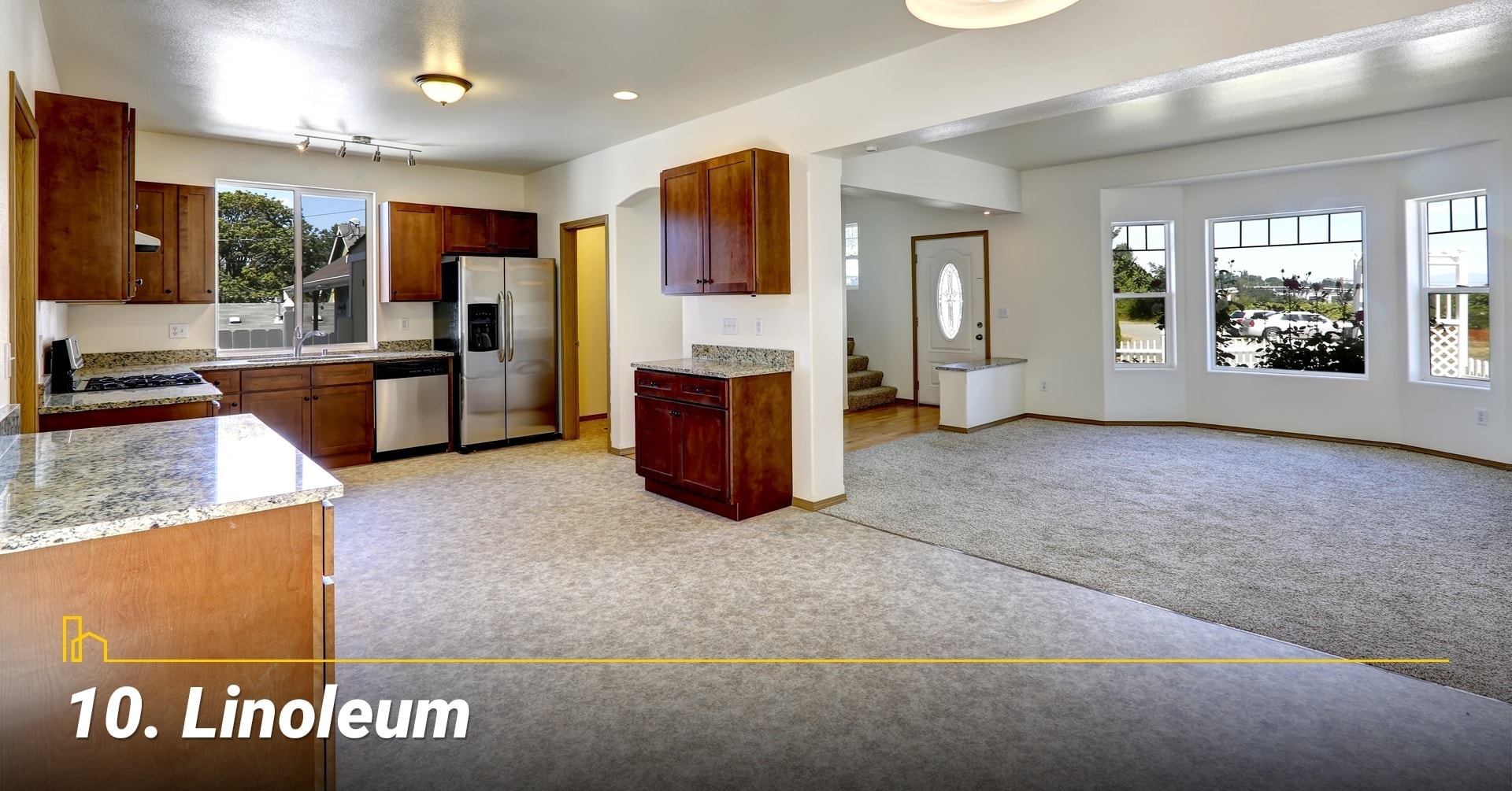 Linoleum, cover your floor with linoleum