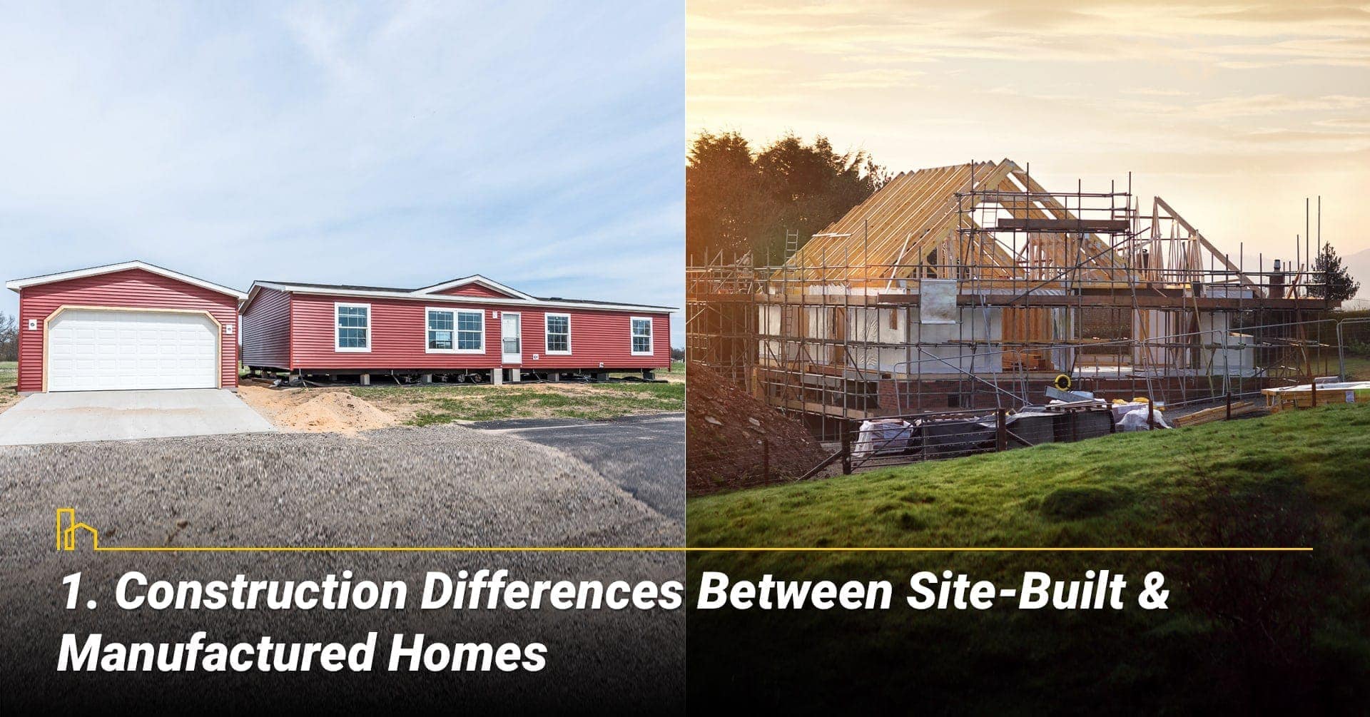 Construction Differences Between Site-Built & Manufactured Homes, they are built differently