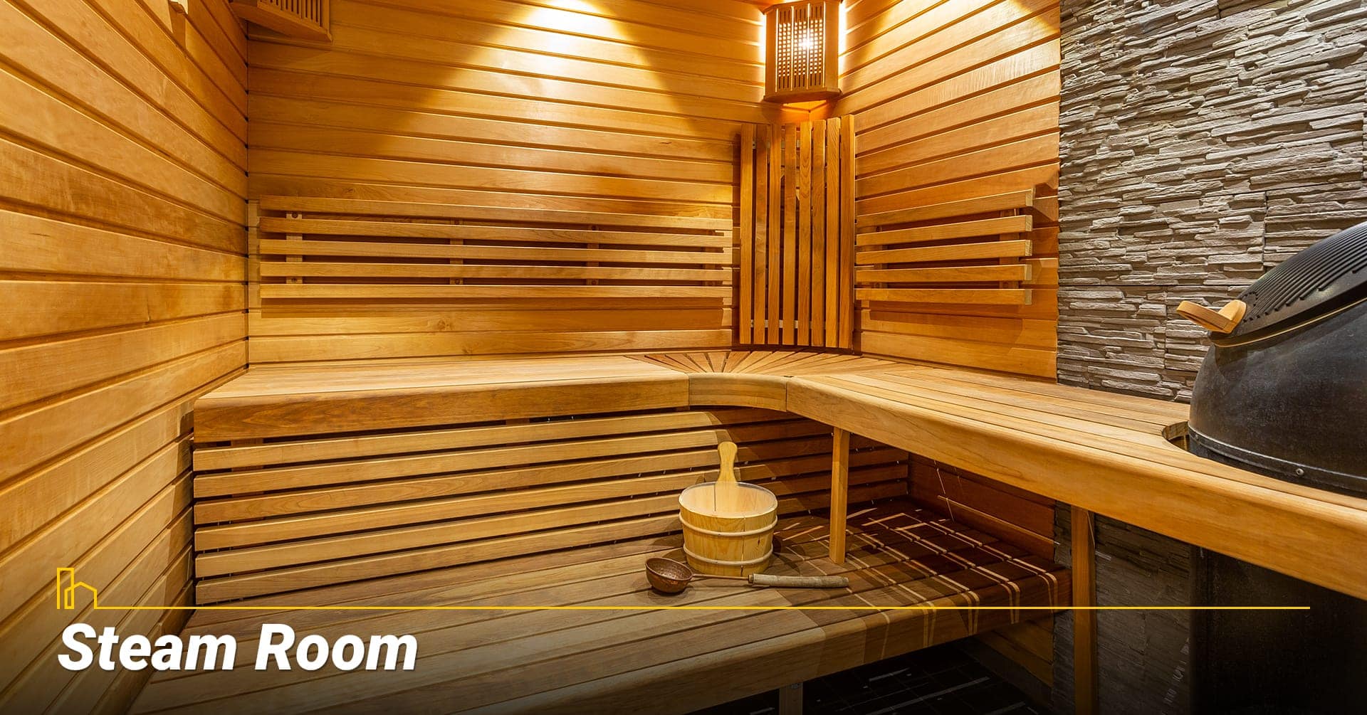 Steam Room, room for relaxation