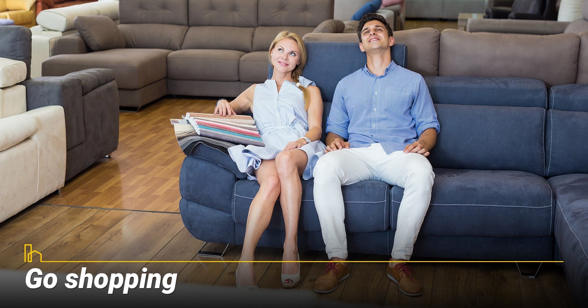 Go shopping, shopping for your new home