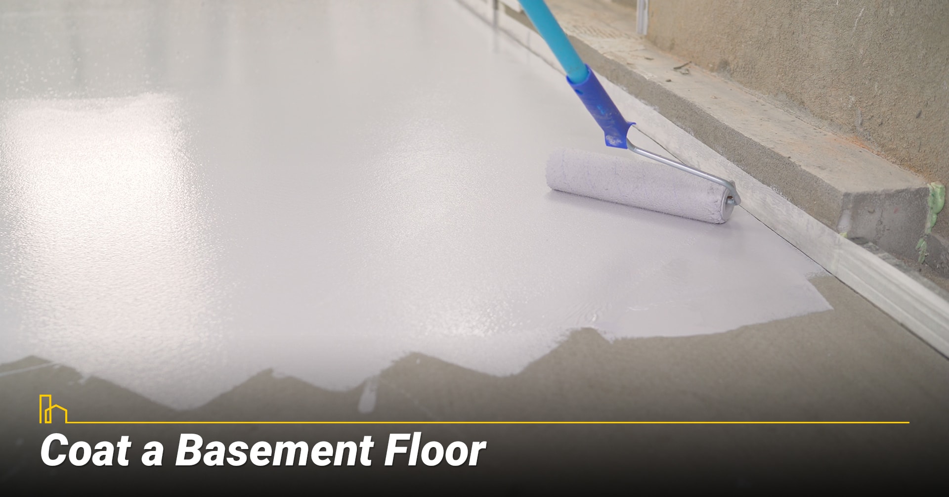 Coat a Basement Floor, a new coat of paint