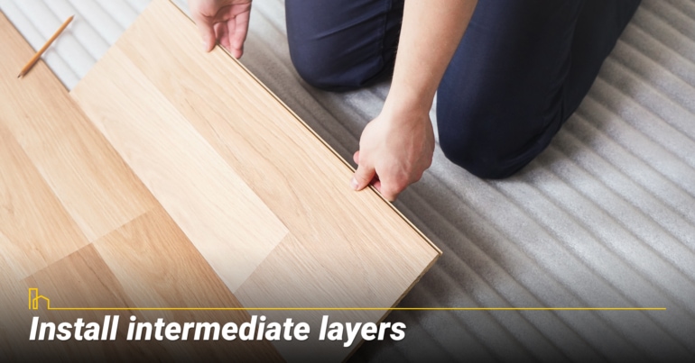 Install intermediate layers