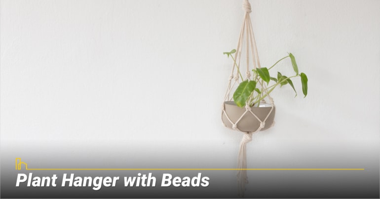 Plant Hanger with Beads