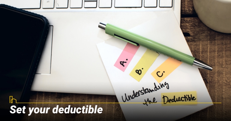 Set your deductible
