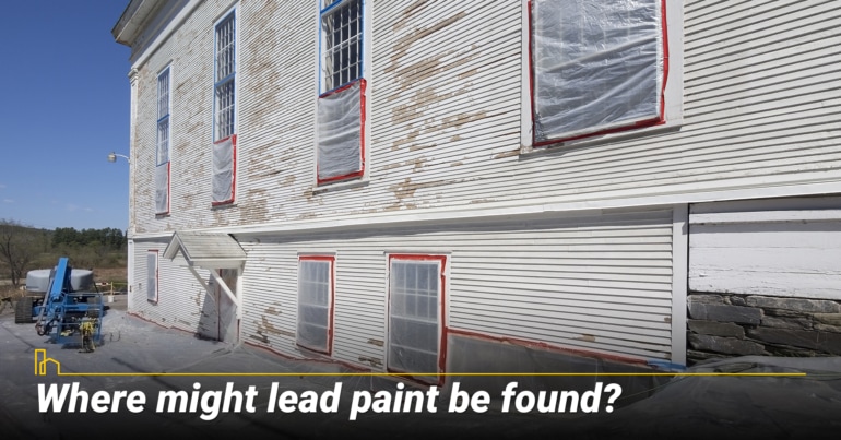 Where might lead paint be found?