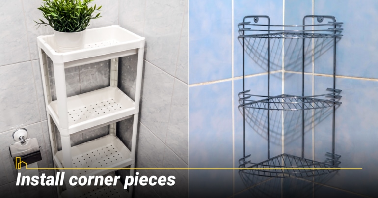 Install corner pieces