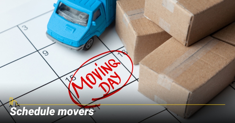 Schedule movers Schedule movers