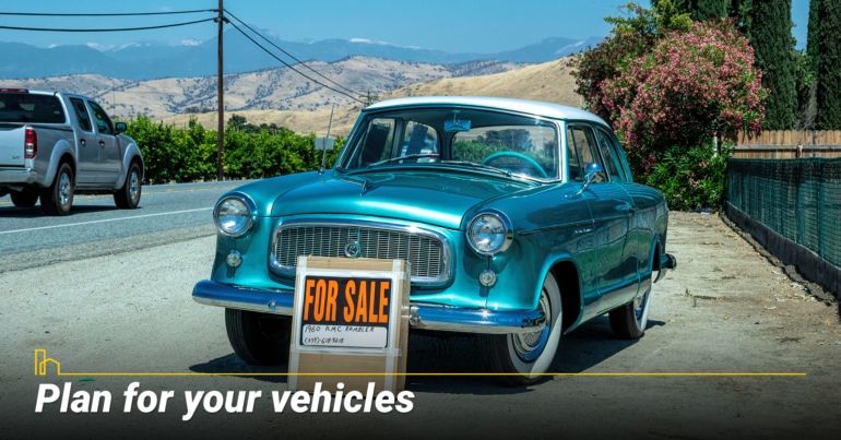 Plan for your vehicles Plan for your vehicles