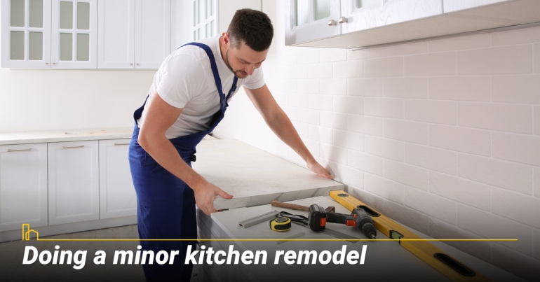 Doing a minor kitchen remodel
