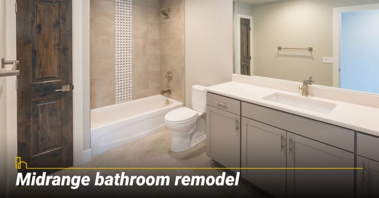 Midrange bathroom remodel