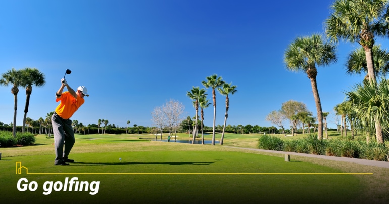 Go golfing
