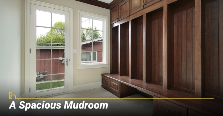 A Spacious Mudroom
