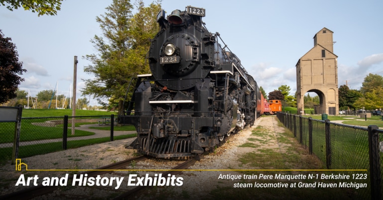 Art and history exhibits