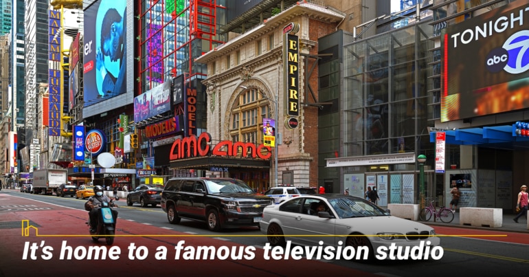 It’s home to a famous television studio. It’s home to a famous television studio.