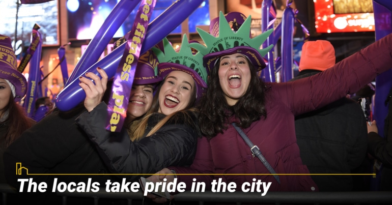 The locals take pride in the city. The locals take pride in the city.