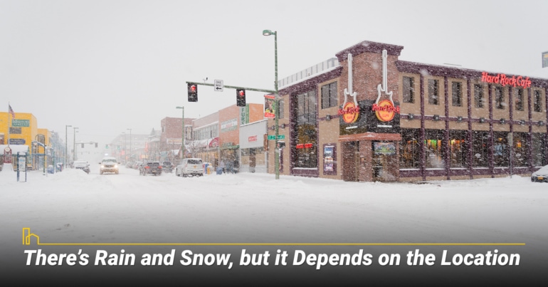 There’s Rain and Snow, but it Depends on the Location