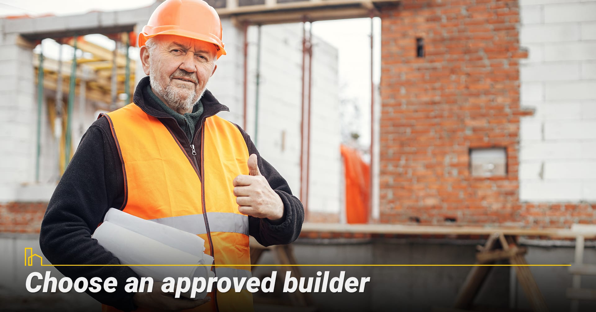 Choose an approved builder. Choose an approved builder.
