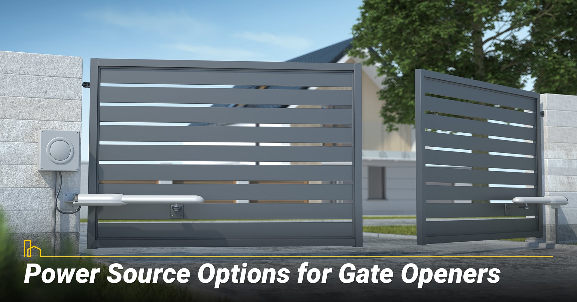 Power Source Options for Gate Openers