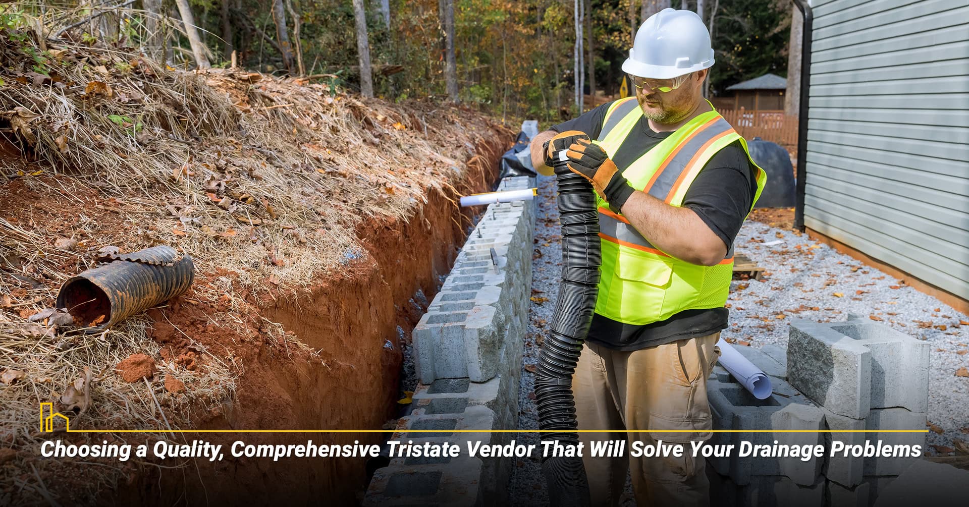 Choosing a Quality, Comprehensive Tristate Vendor That Will Solve Your Drainage Problems