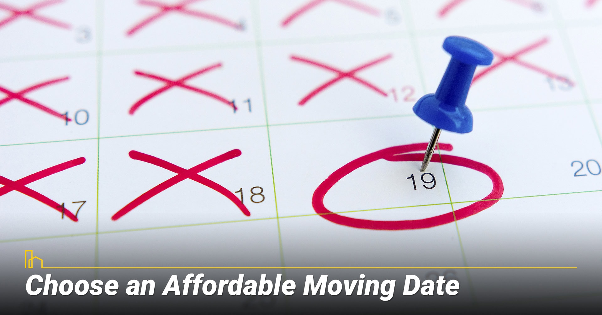 Choose an Affordable Moving Date