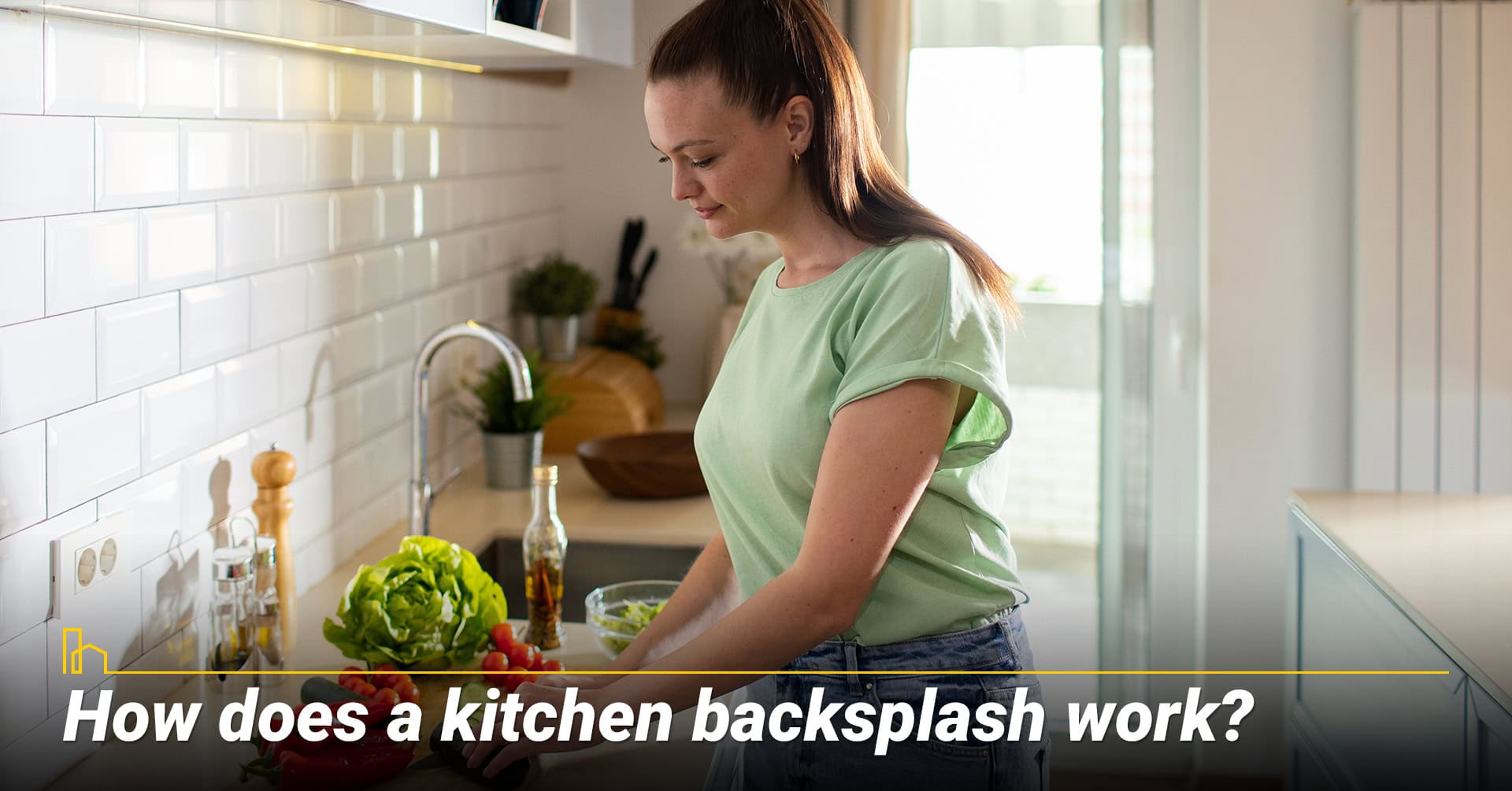 How does a kitchen backsplash work