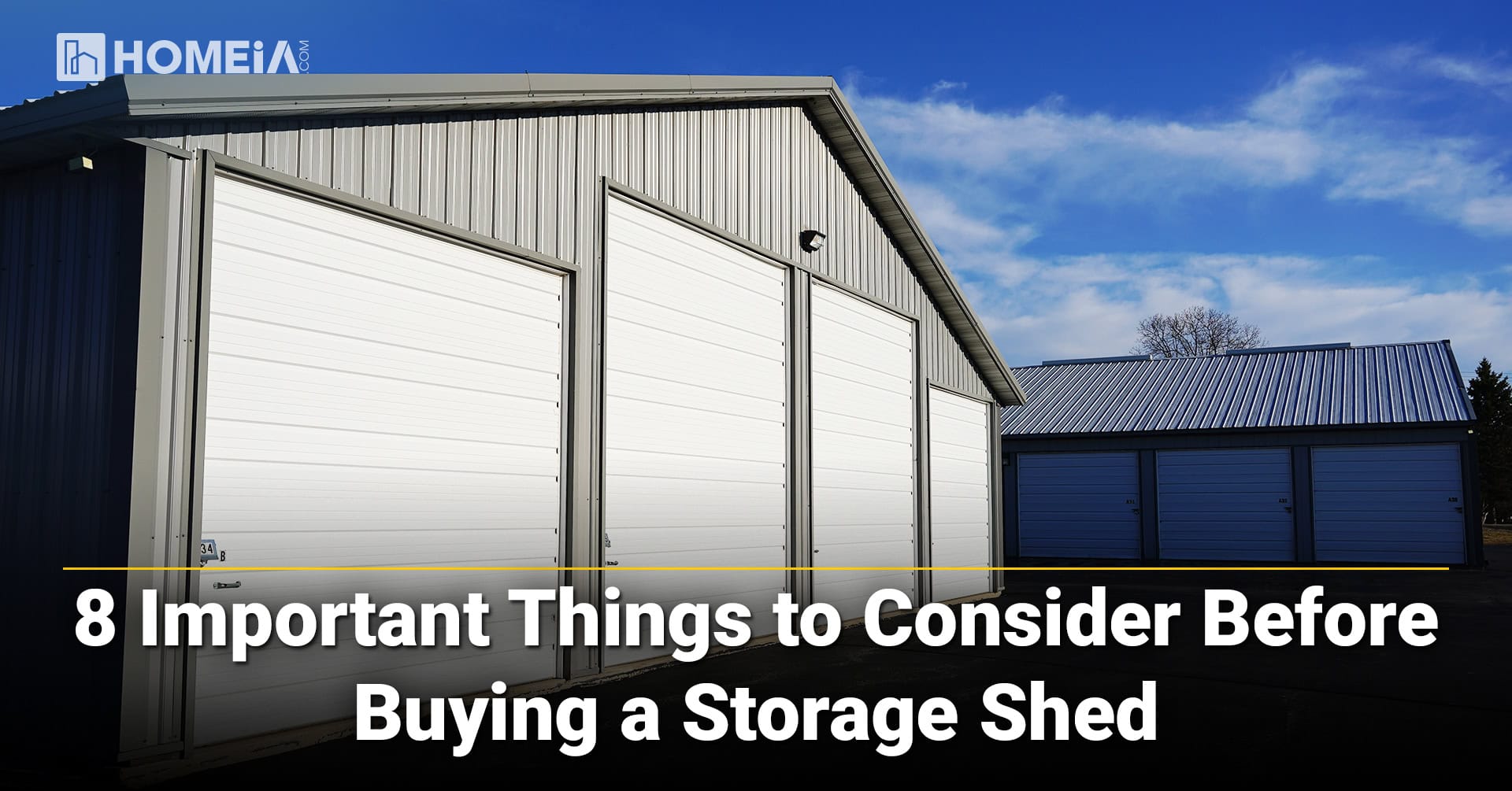 8 Important Things to Consider Before Buying a Storage Shed