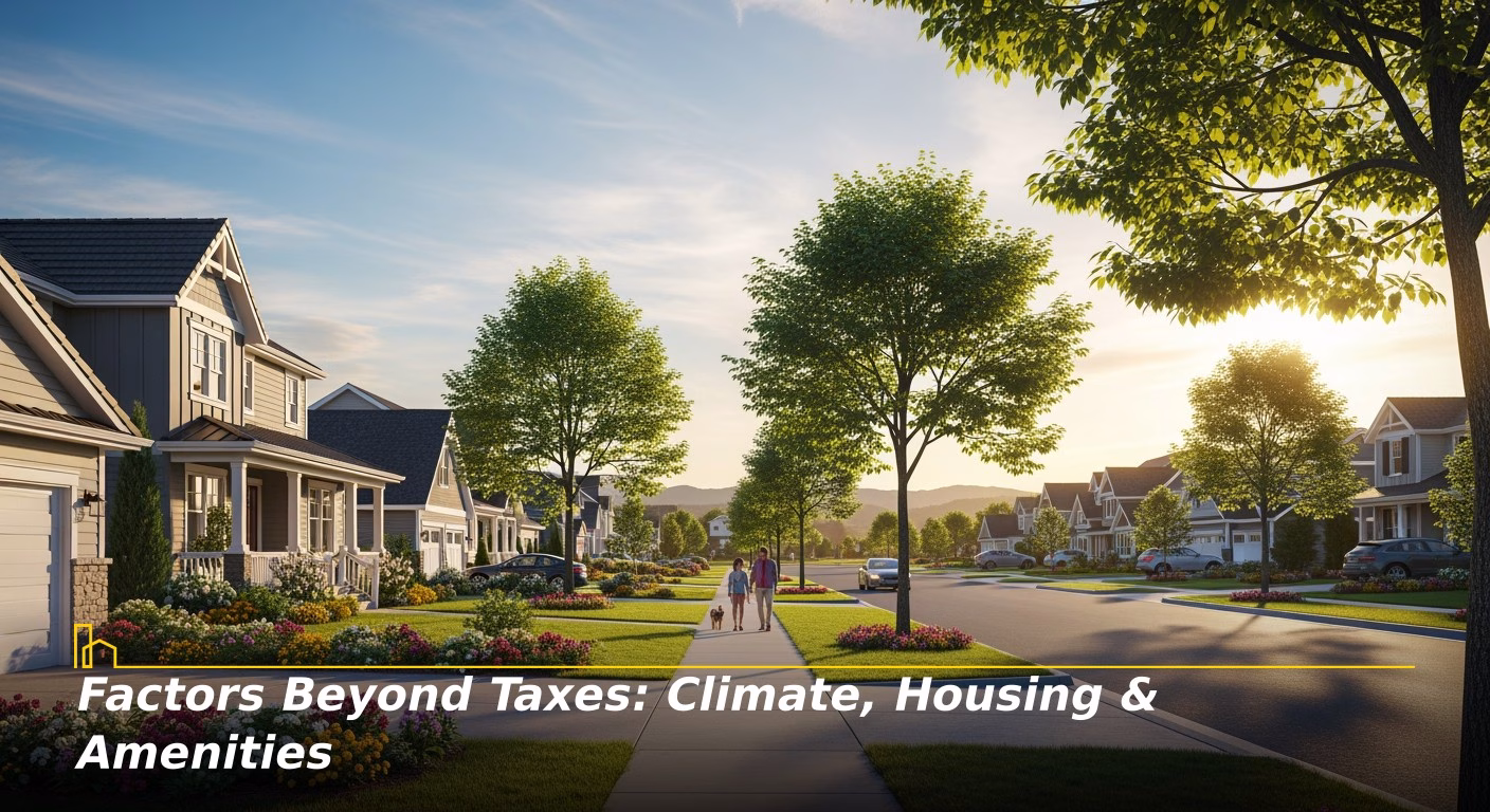 V Factors Beyond Taxes Climate Housing Amenities