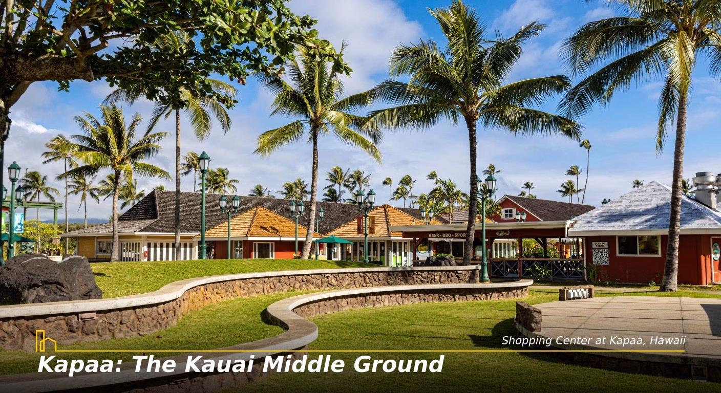 Kapaa Shopping Center at Kapaa Hawaii branded