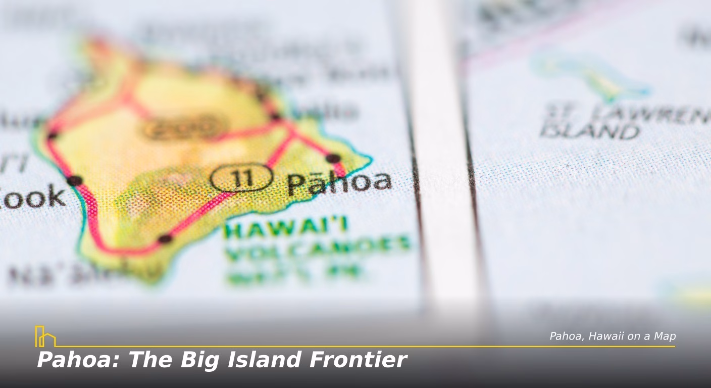 Pahoa Pahoa Hawaii on a Map branded