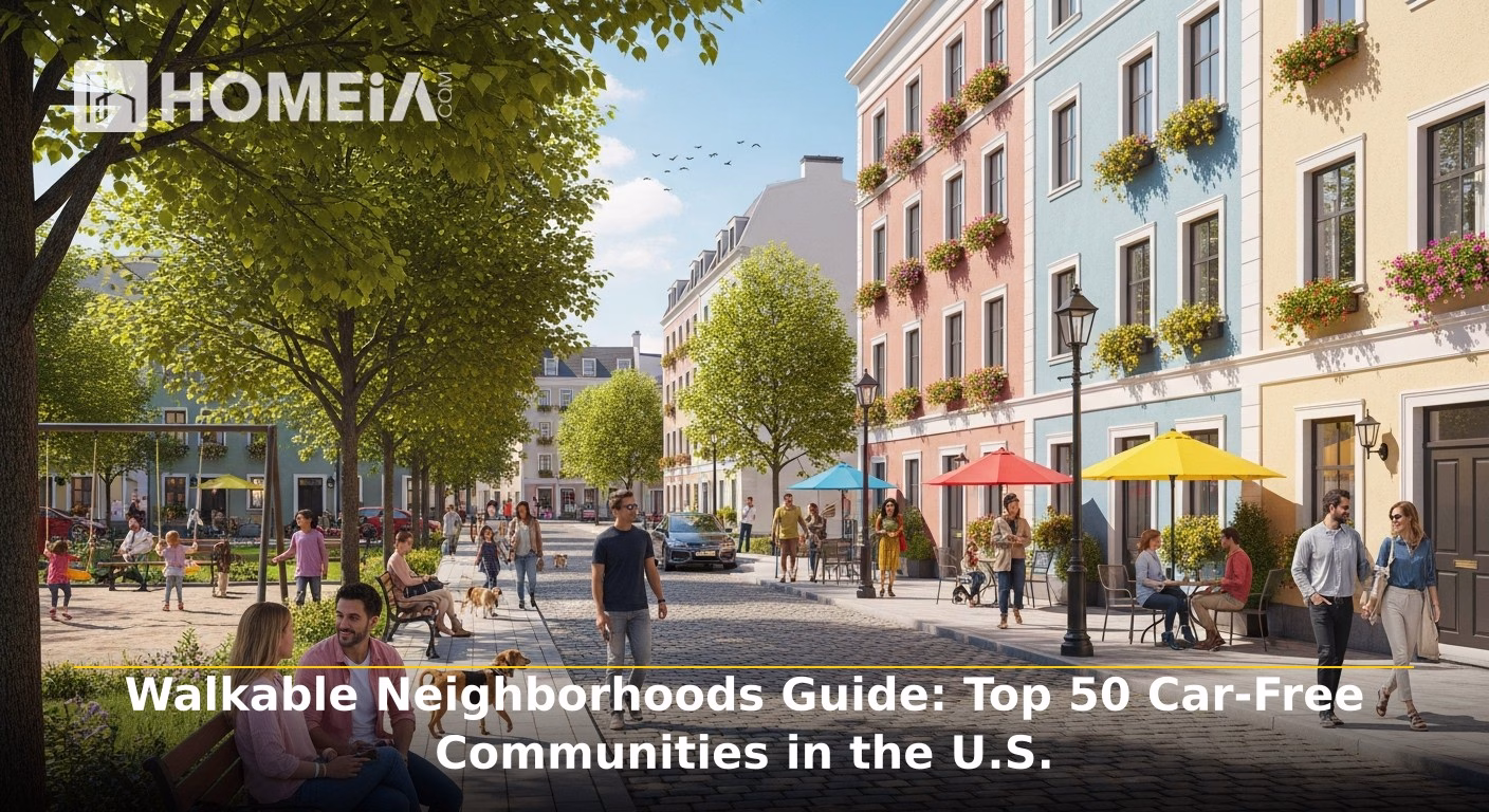 Walkable Neighborhoods Guide: Top 50 Car-Free Communities in the U.S.
