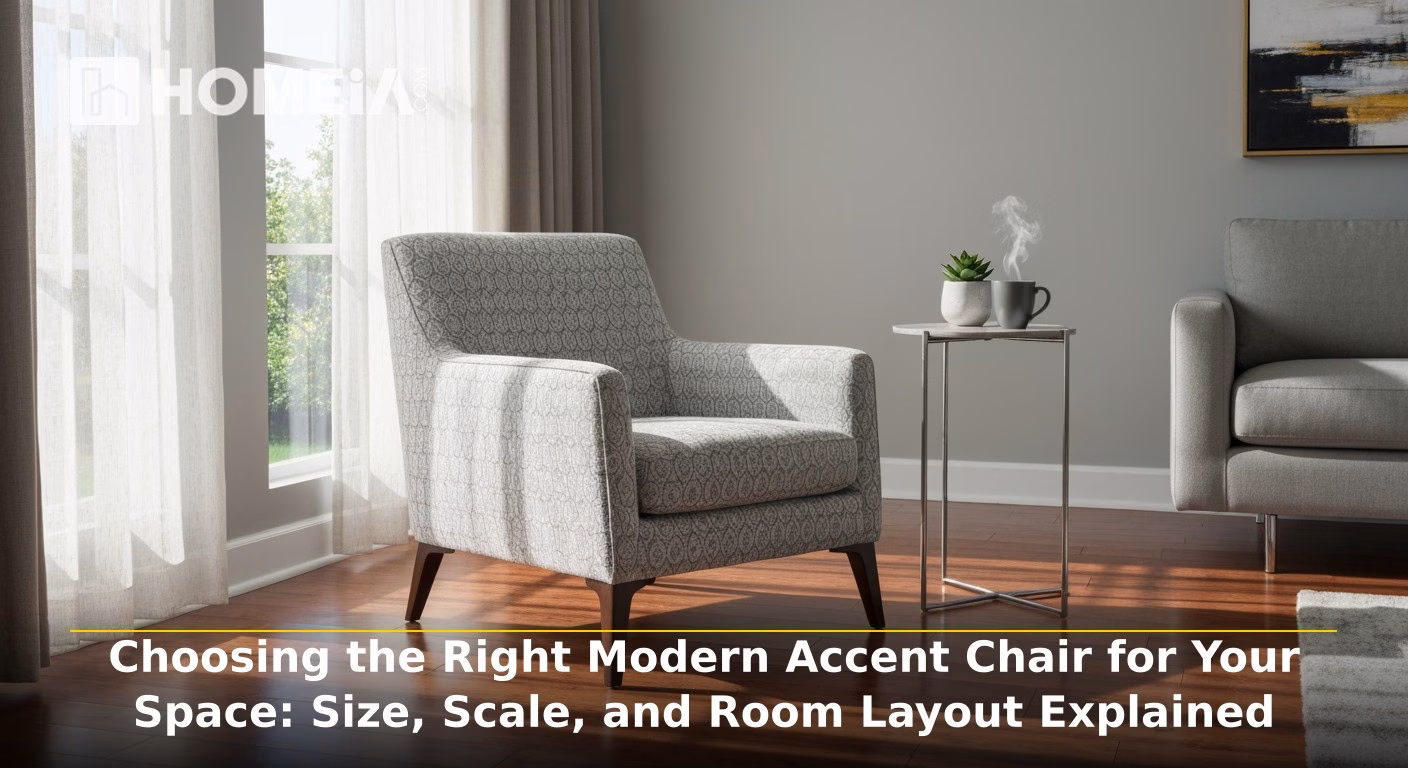 Choosing the Right Modern Accent Chair for Your Space_ Size, Scale, and Room Layout Explained